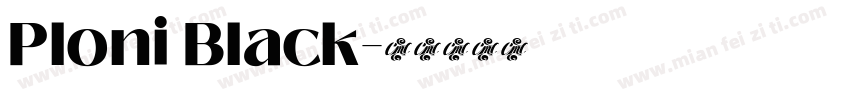 Ploni Black字体转换
